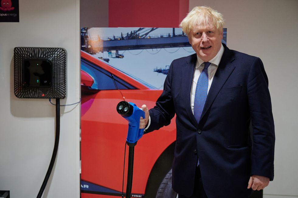 Boris Johnson to announce law forcing developers to install electric car-charging points in new homes