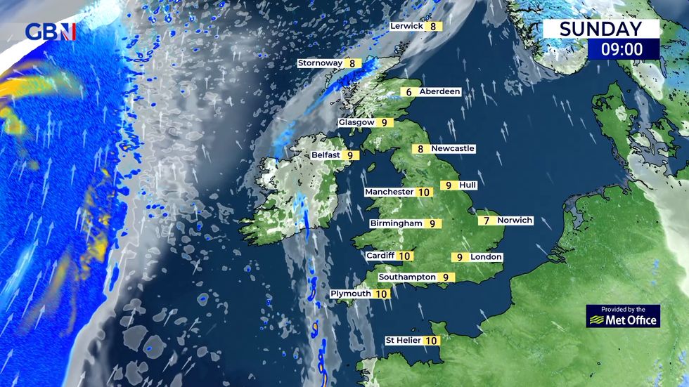 UK weather: Still fine for many today; wetter more widely on Monday