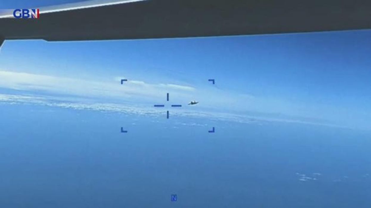 Dramatic video footage of Russian fighter jet and US drone colliding released by Pentagon