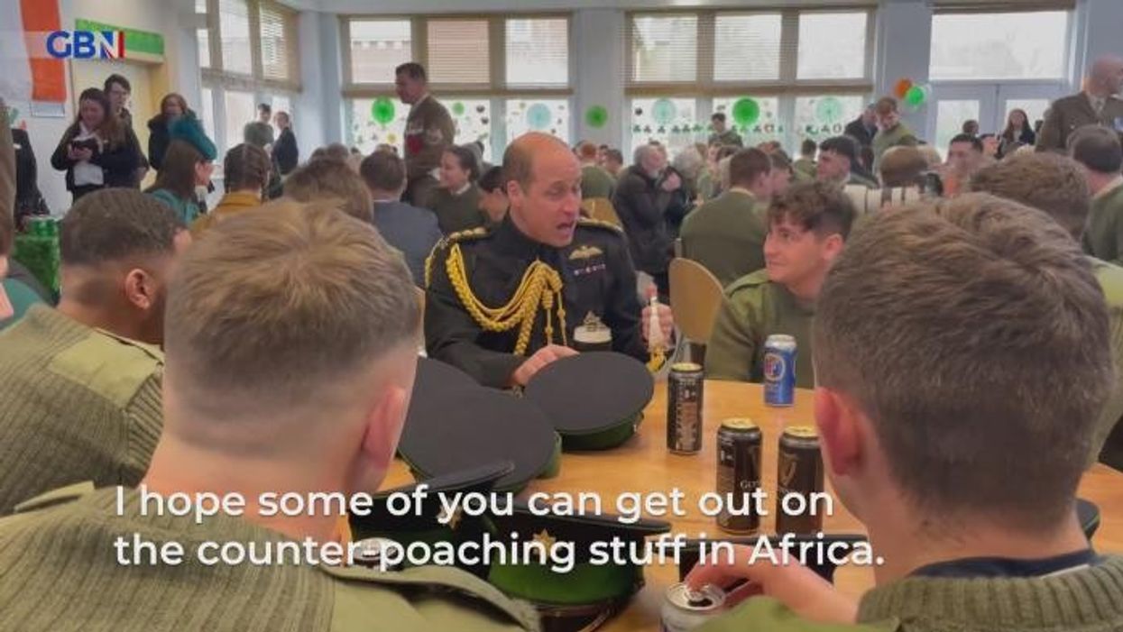Prince William hopes troops can tackle poachers in Africa
