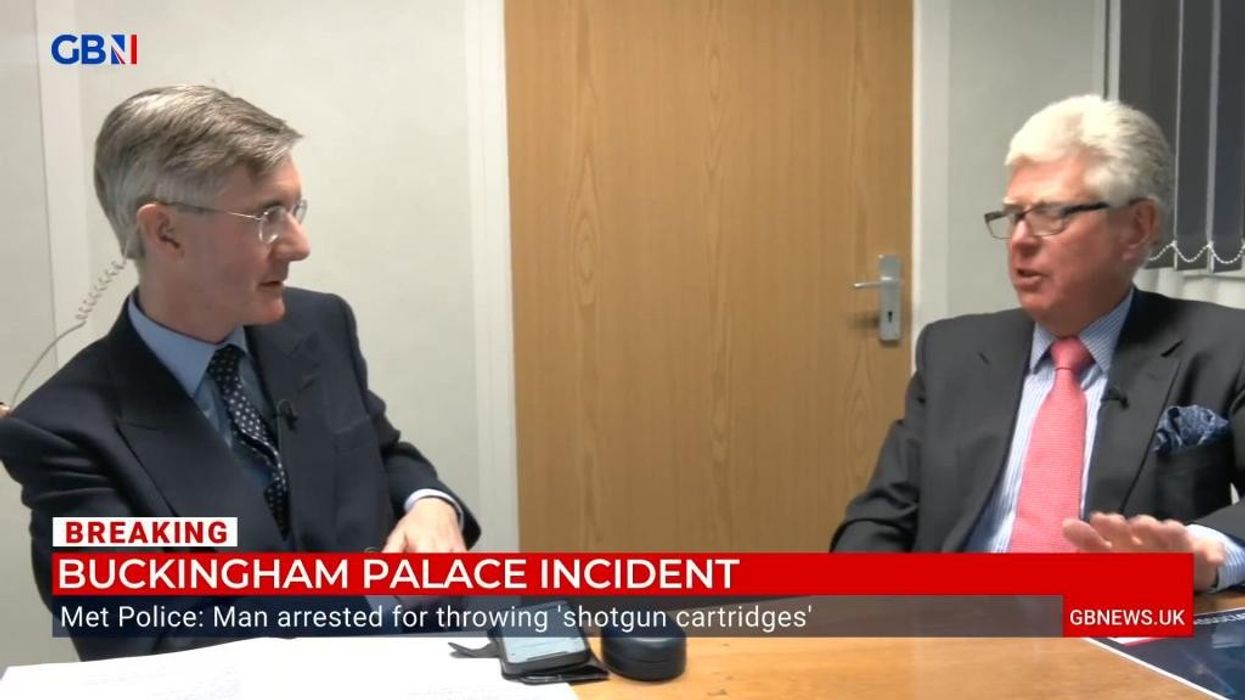 Buckingham Palace explosion: Moment loud bang interrupts Jacob Rees-Mogg's live broadcast on GB News