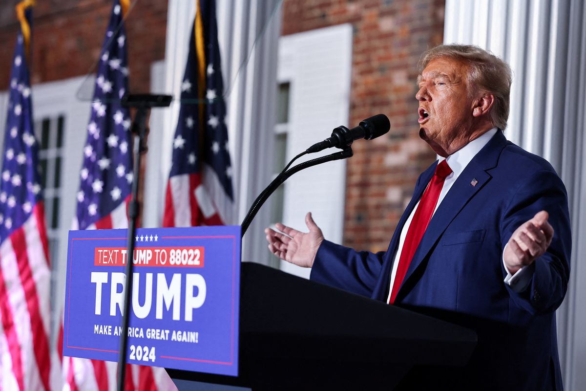 Donald Trump vows to 'totally obliterate the deep state' in angry tirade after court appearance