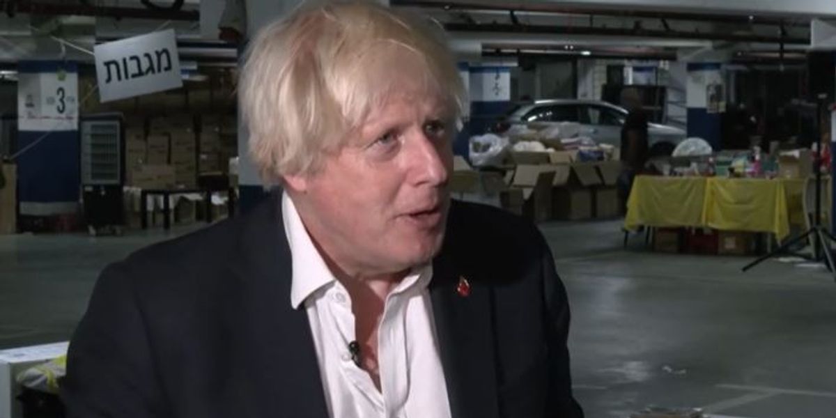 NextImg:Boris Johnson in Israel: Hamas attacks on civilians was 'sadism'