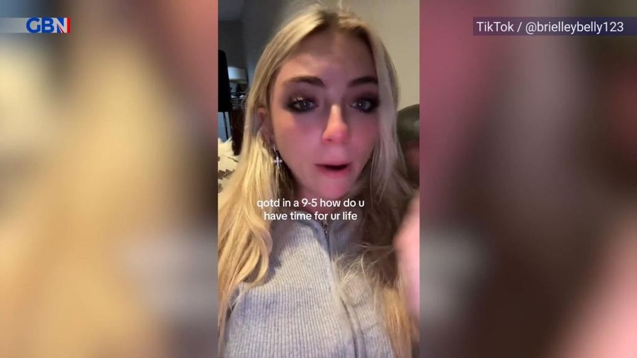 Gen Z influencer in tears as she complains of working 9-5 job