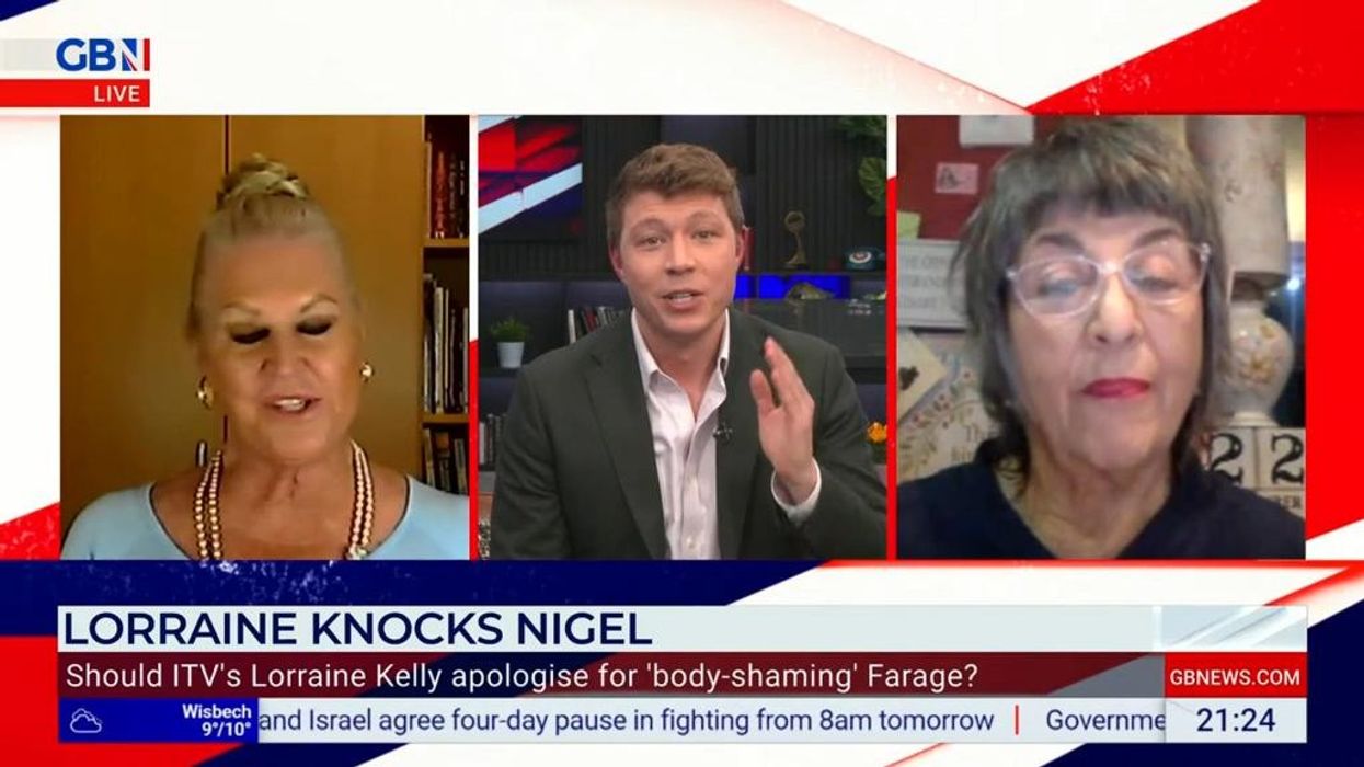 WATCH: Furious row breaks out over Lorraine Kelly 'body shaming' Nigel Farage
