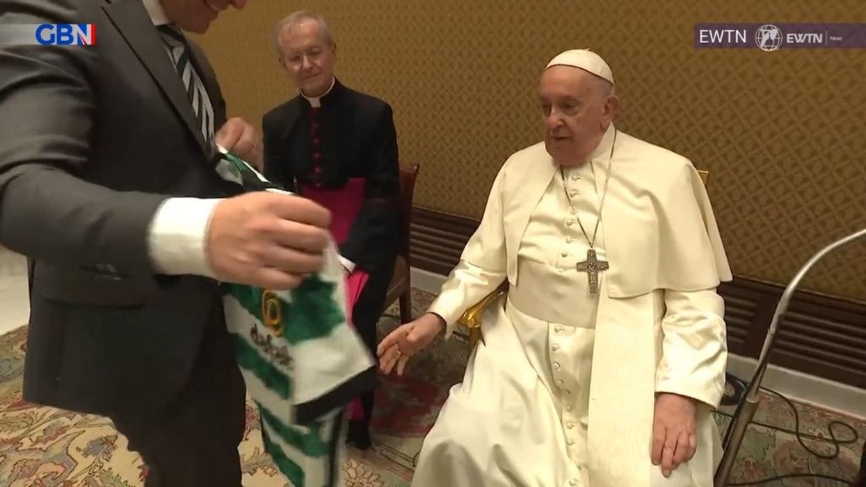 WATCH: Pope Francis welcomes Celtic Football Club at the Vatican