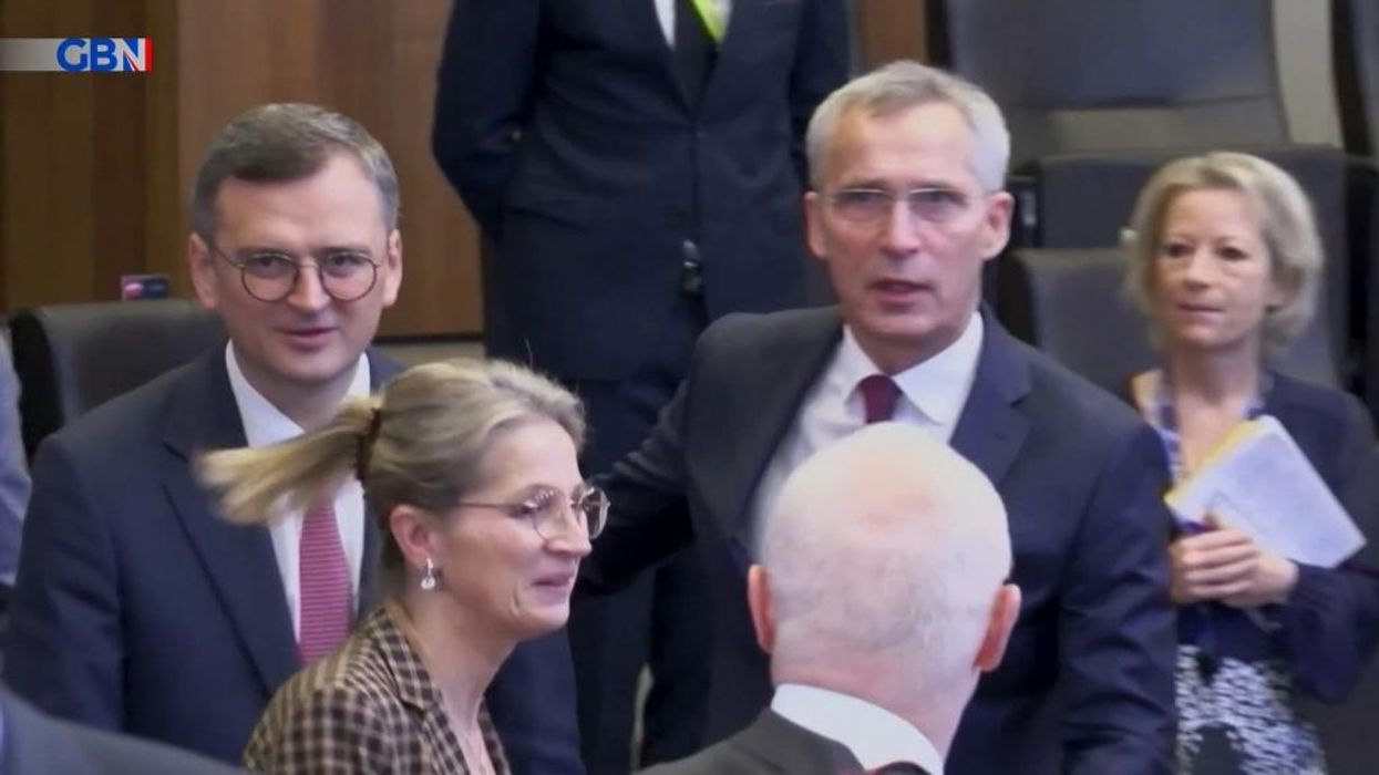 WATCH: David Cameron cosies back up to his NATO pals