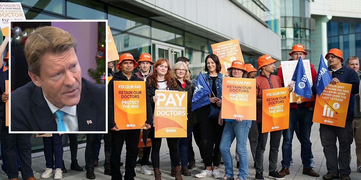NextImg:'Disgusting!' Junior doctor strike leaves Richard Tice outraged 'Vulnerable people will suffer'