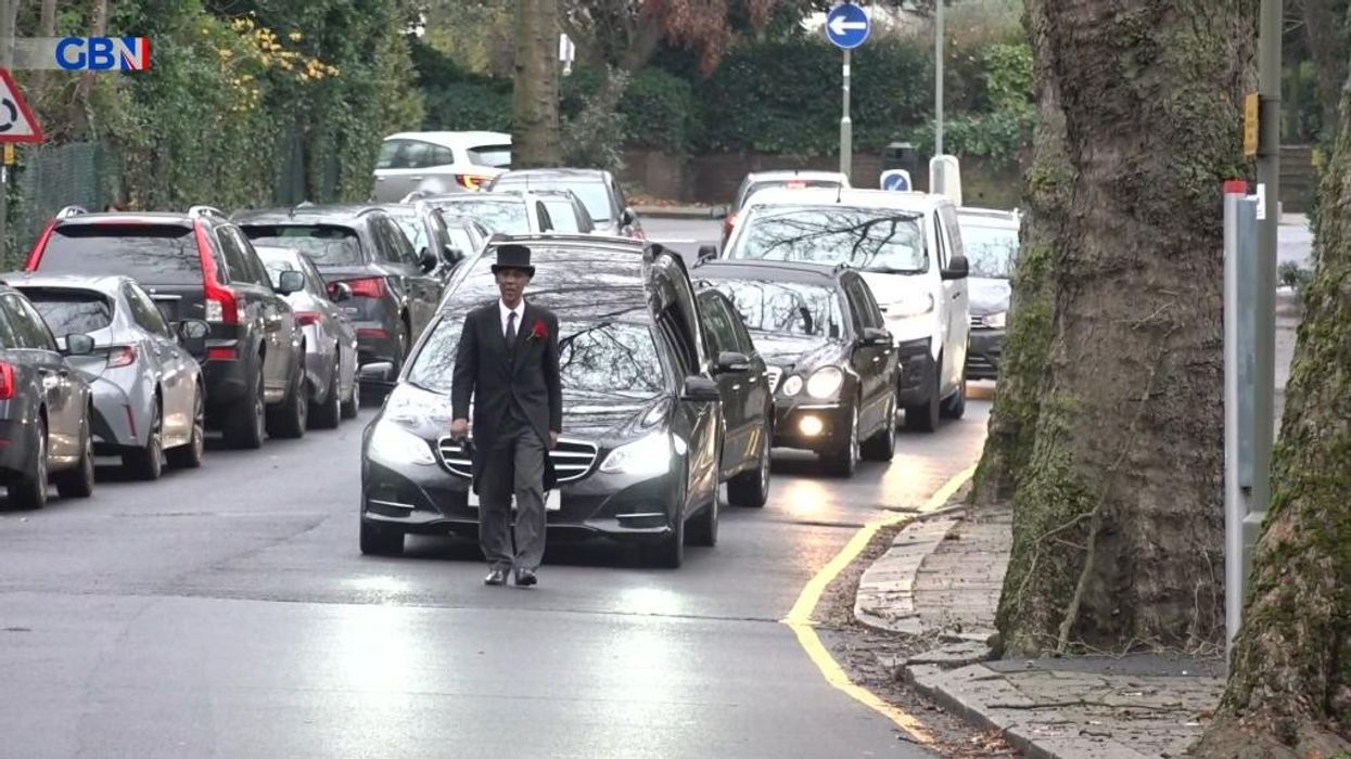 Glenys Kinnock: Starmer and Blair join mourners at funeral for ex-Labour leader’s wife