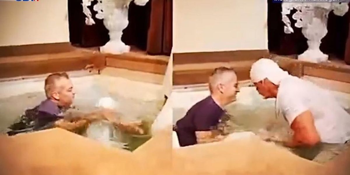 NextImg:WATCH: Hulk Hogan gets baptised and says it was 'GREATEST' day of his life