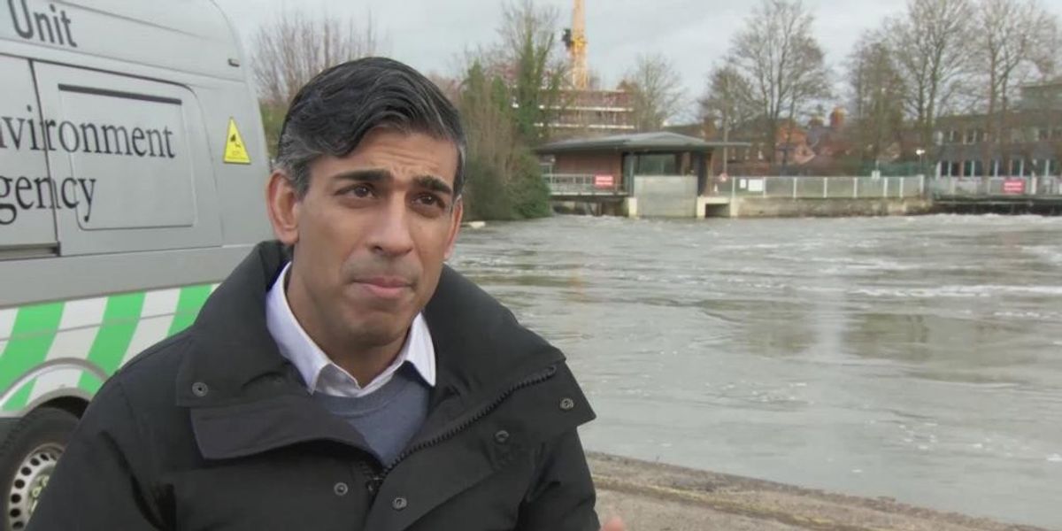 NextImg:Rishi Sunak heralds 'high level' of investment into flood protection as '49,000 homes protected'
