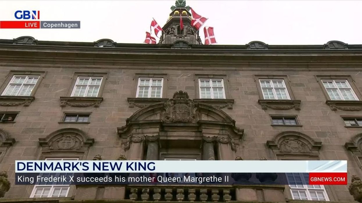 WATCH: King Frederik and Queen Mary kiss in first appearance as monarchs
