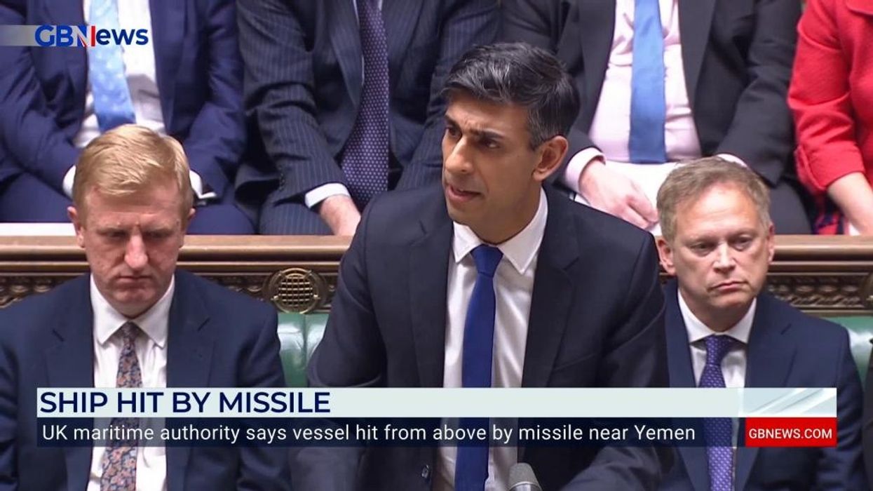 WATCH: Rishi Sunak warns Government is 'prepared to back words with actions' against Houthi rebels