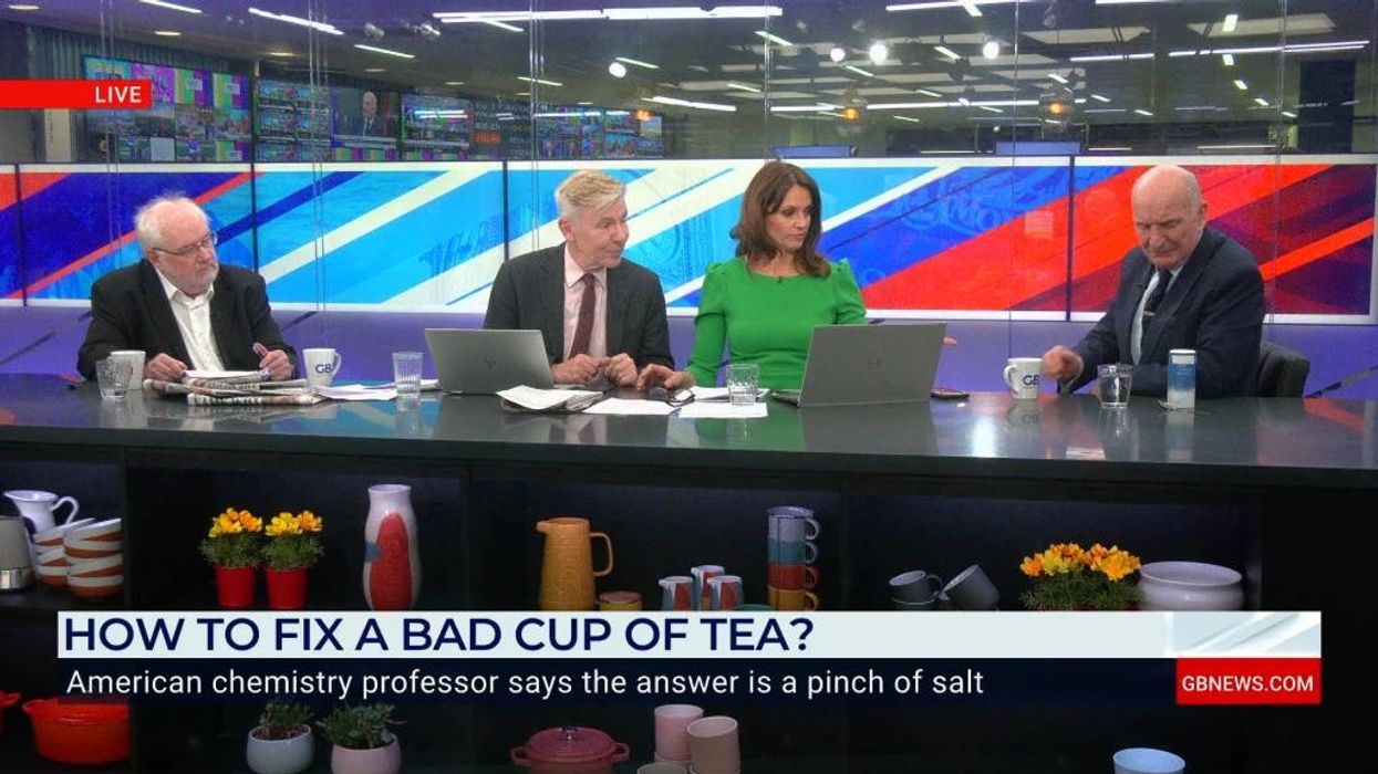 'It's foul!' Mike Parry and Stephen Pound left spluttering over 'disgusting' salty tea in hilarious GB News moment