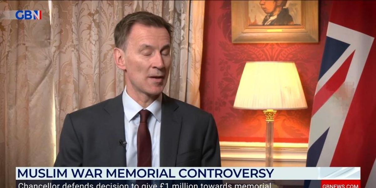 NextImg:WATCH: Jeremy Hunt defends plans for £1million Muslim war memorial