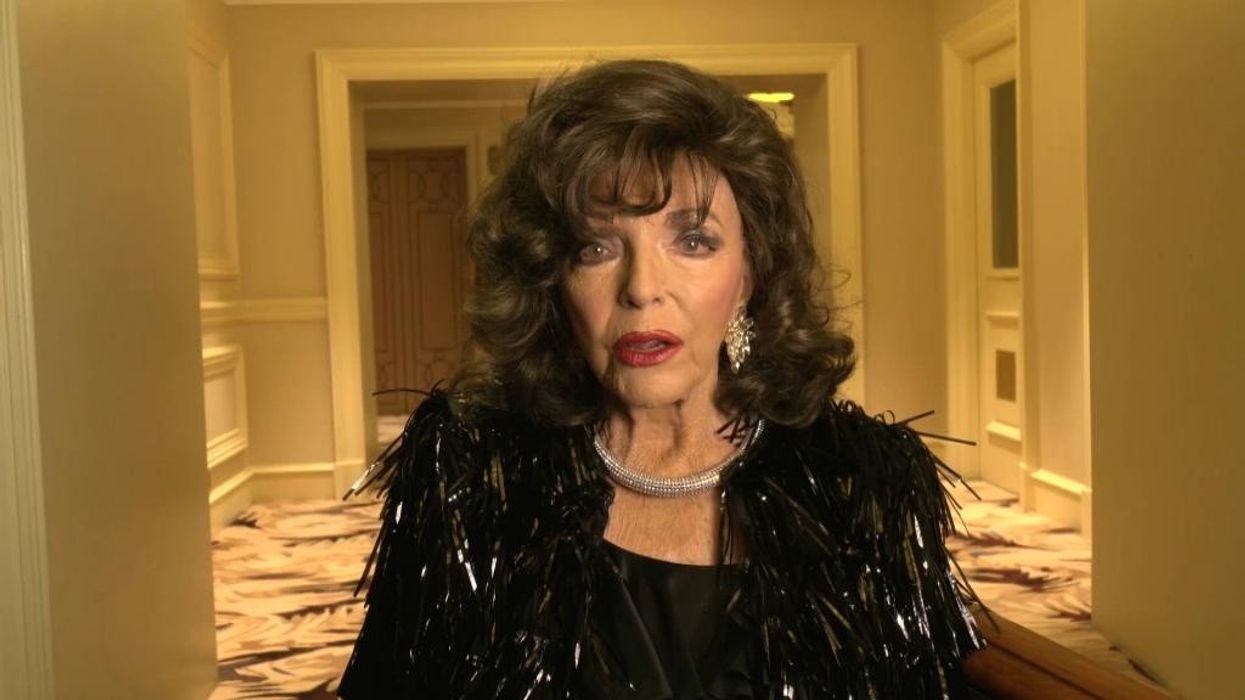 WATCH: Dame Joan Collins sends well wishes to Princess Kate after cancer diagnosis