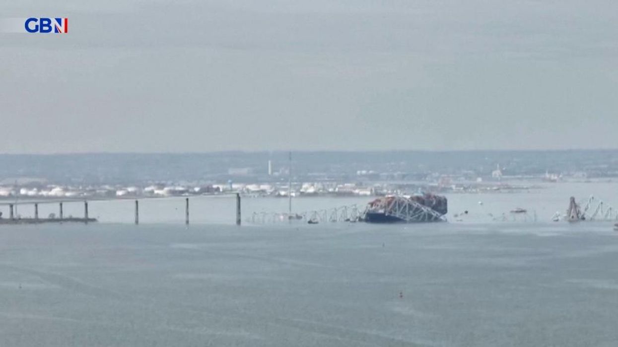 WATCH: Drone footage shows immense destruction after Baltimore bridge collapse