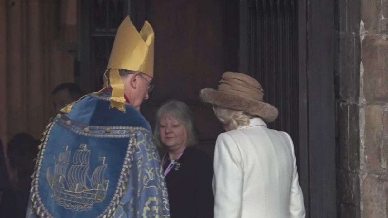 WATCH: Queen Camilla steps in for cancer-stricken Charles at Worcester Cathedral service