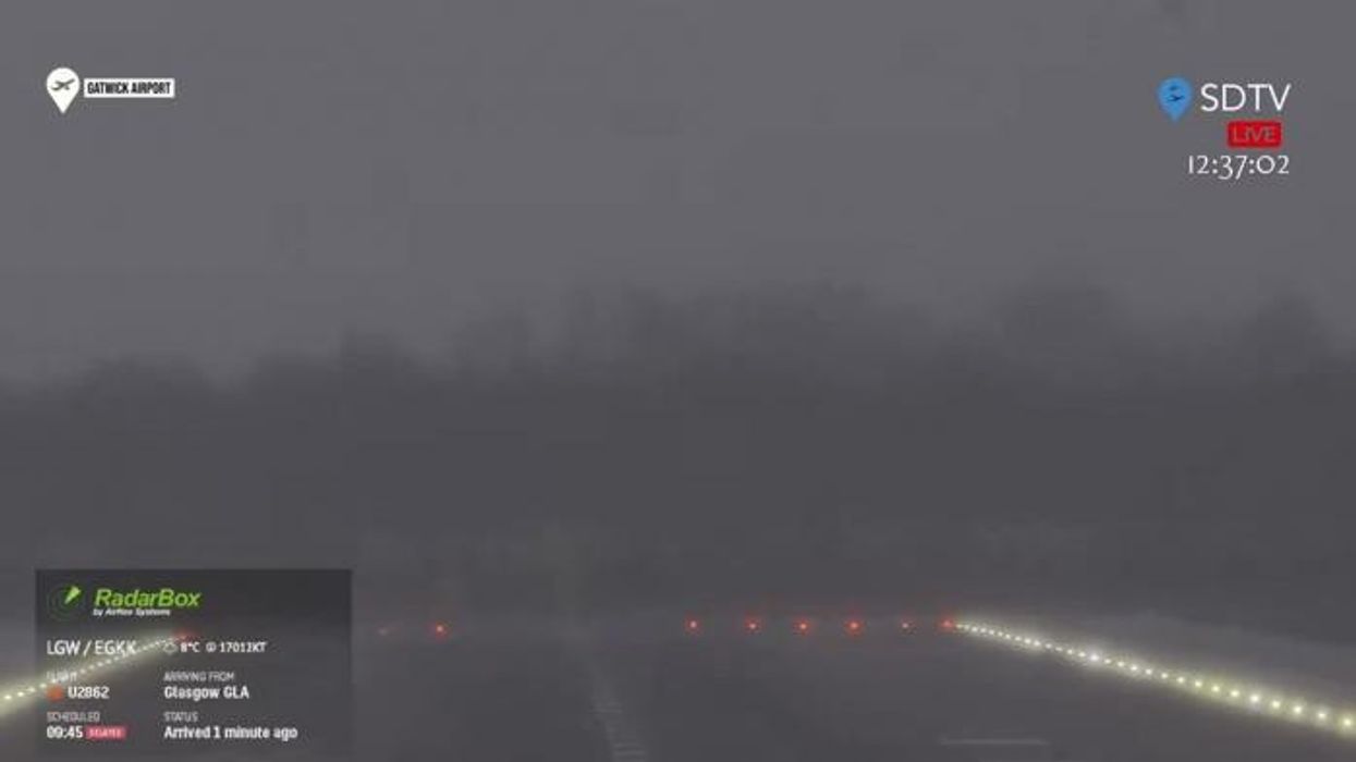 WATCH: EasyJet plane forced to abandon landing as craft battles Storm Nelson