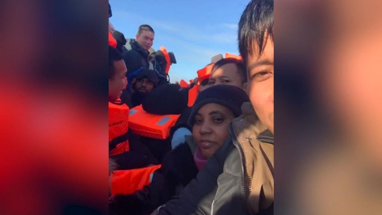 WATCH: Shocking footage shows migrants entering UK waters