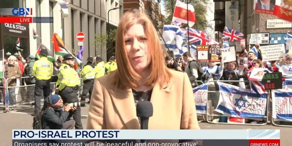 NextImg:Pro-Israel protesters blast 'intimidating' pro-Palestine marches after Met Police incident