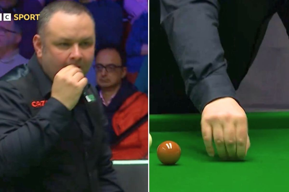 Disgusting moment Snooker star Stephen Maguire kills and EATS a fly off the table at World Championship