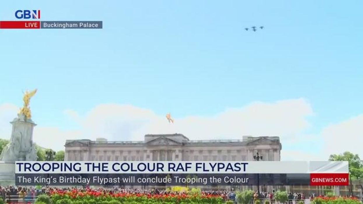 WATCH: The Red Arrows fly over Buckingham Palace as part of King Charles' birthday flypast