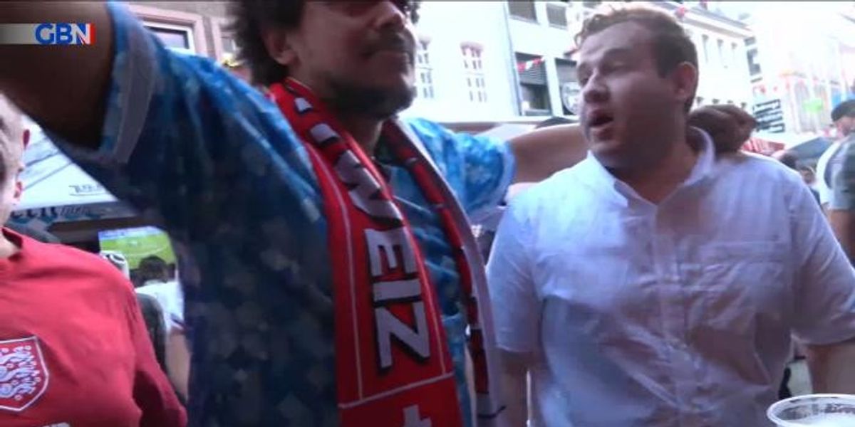 NextImg:WATCH: England fans in Dusseldorf react to dramatic Euros victory against Switzerland