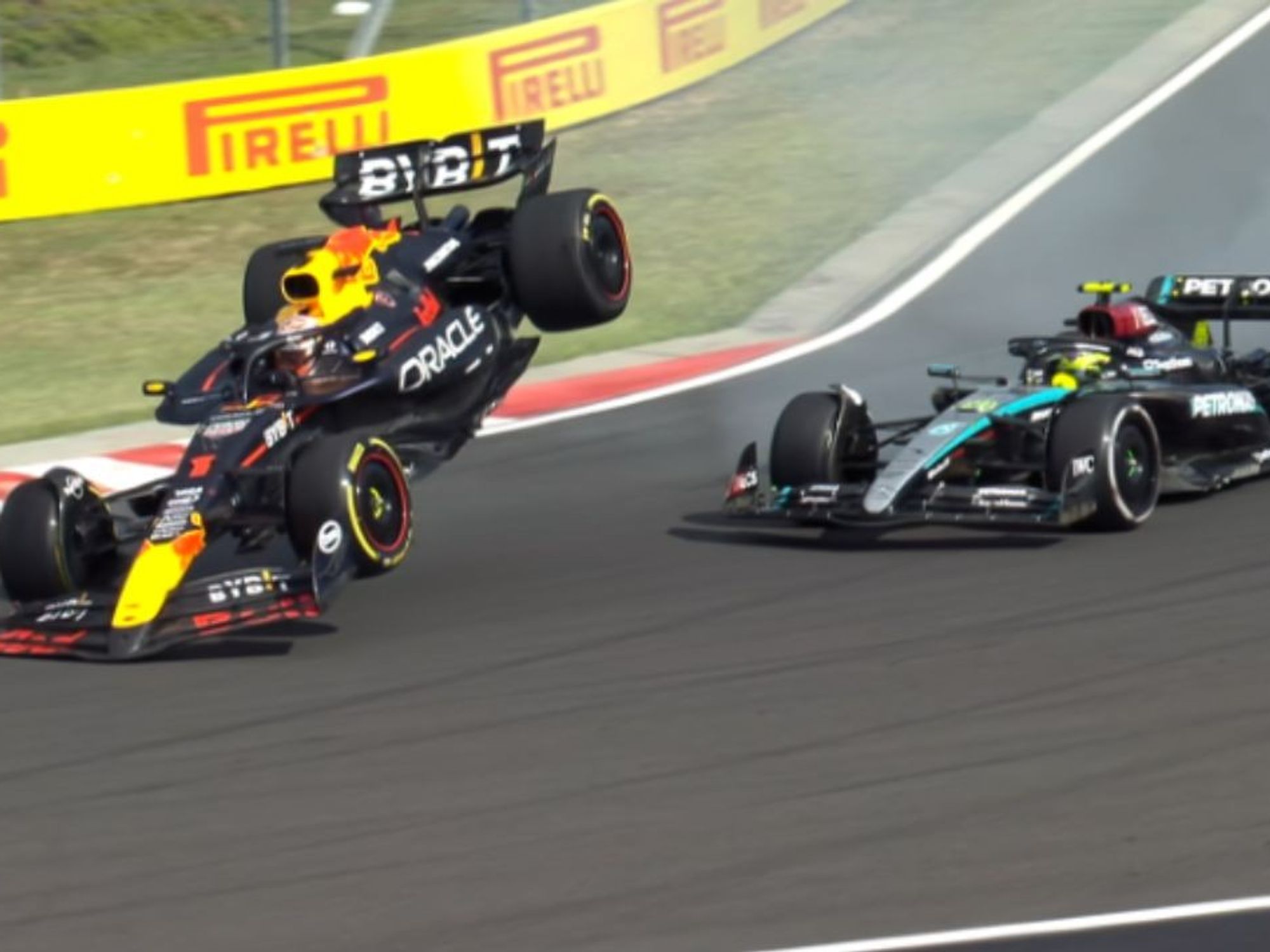 Max Verstappen learns fate as stewards finish investigation into Lewis Hamilton crash at Hungaria...