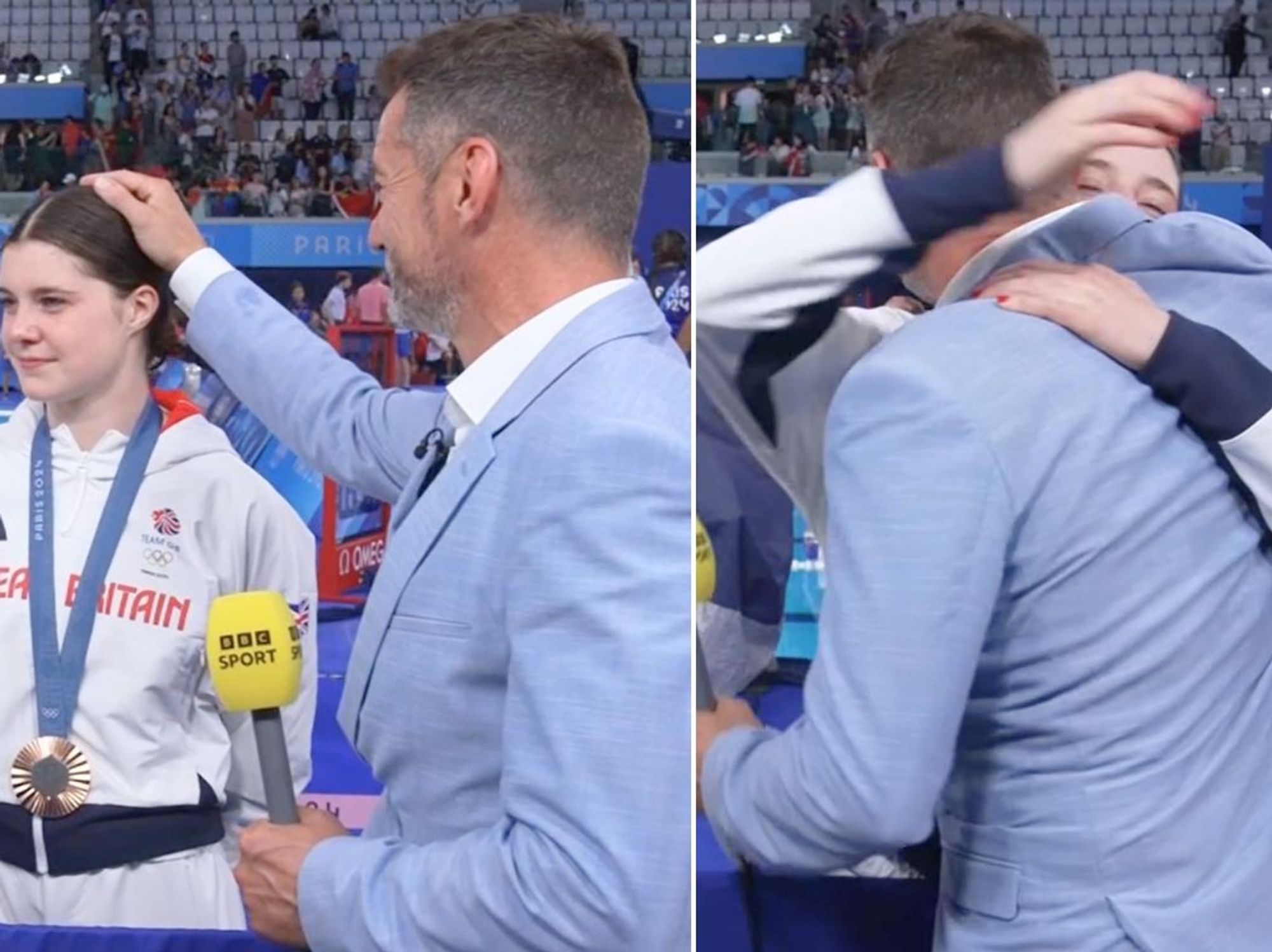 Fred Sirieix in tears as he makes emotional statement with daughter Andrea after Olympics diving ...