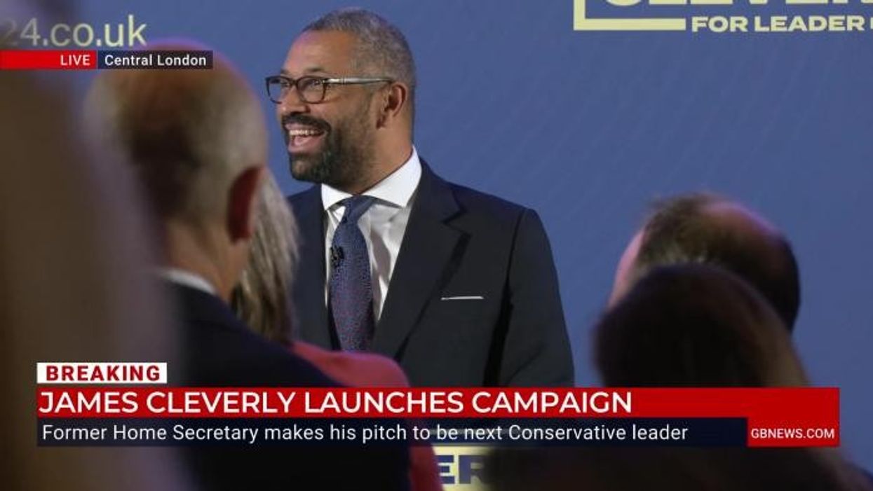 James Cleverly launches attack on Nigel Farage in leadership campaign speech: 'Shared declinism!'
