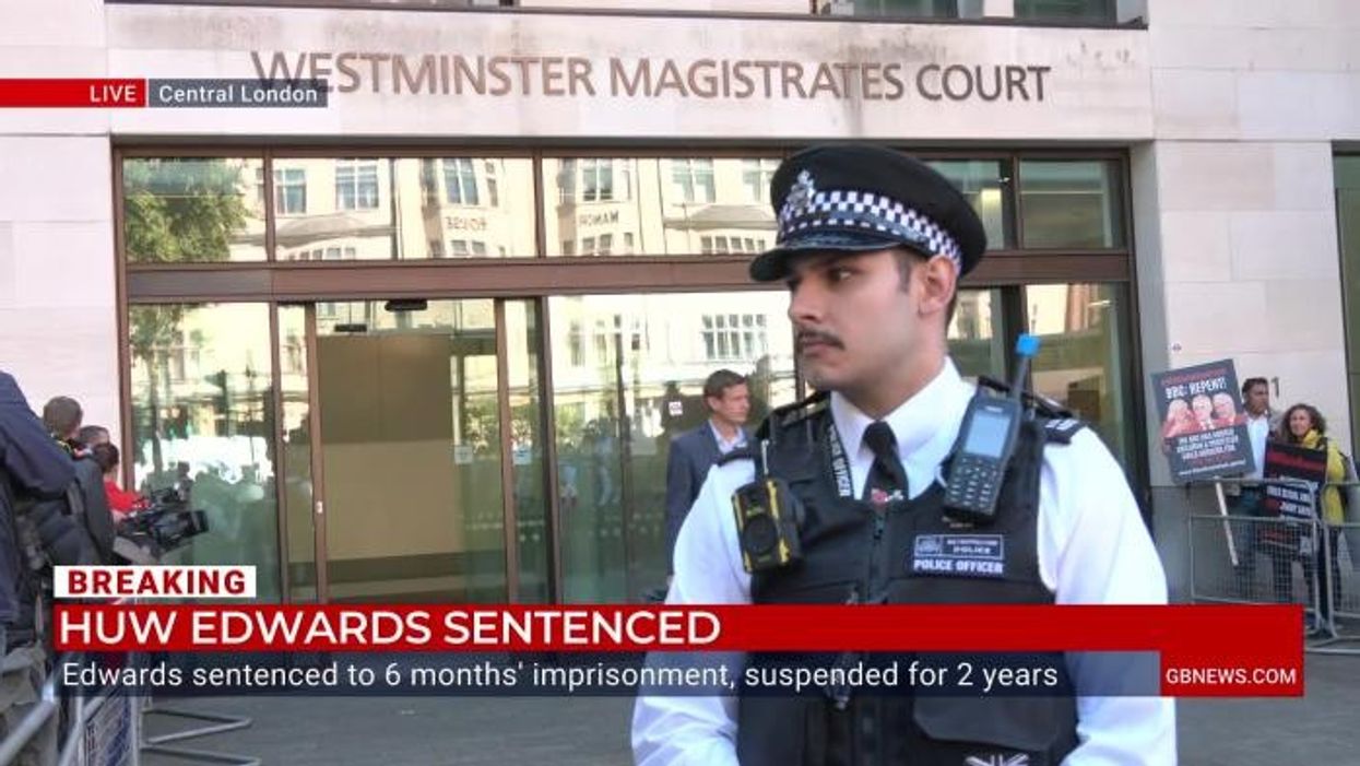 WATCH: Huw Edwards leaves court after being handed six month suspended sentence