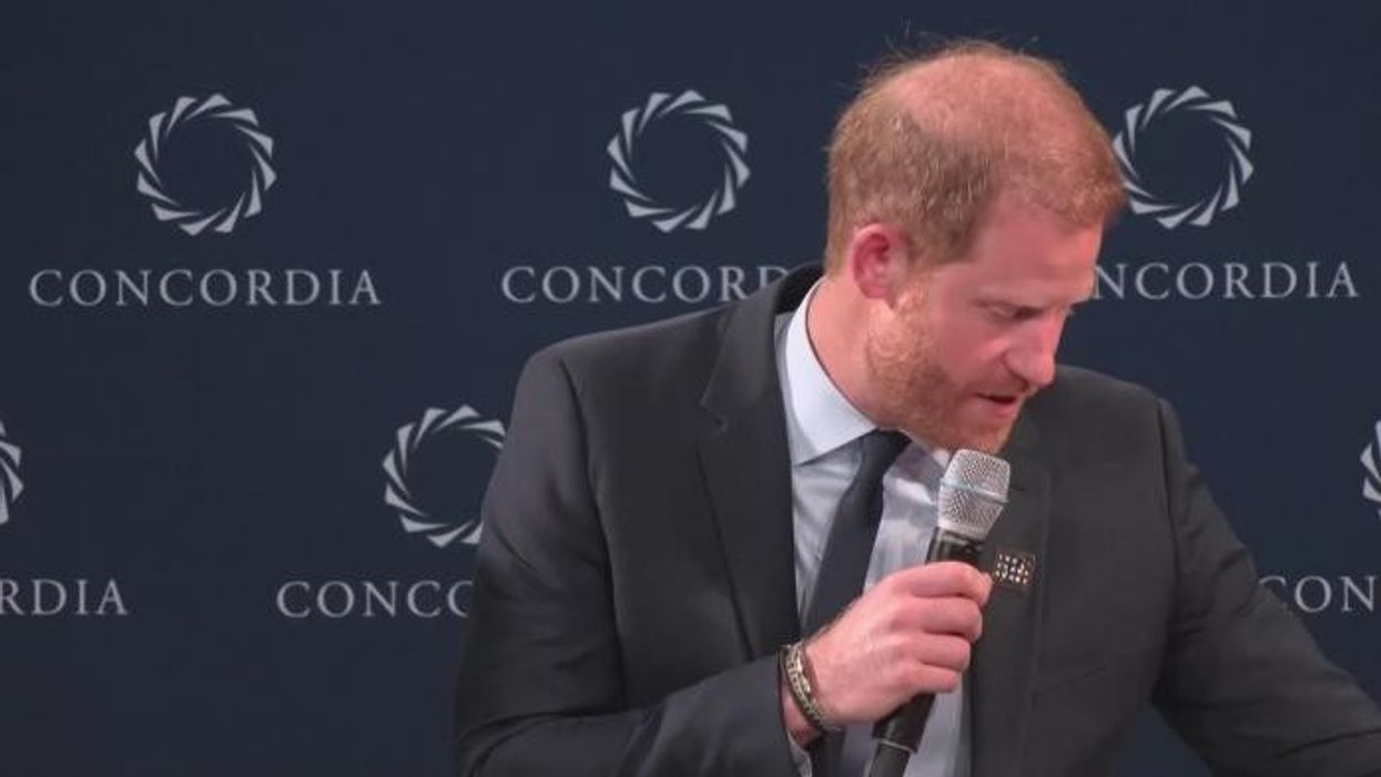 Prince Harry speaks to Legacy Award winners at New York summit for the Diana Awards