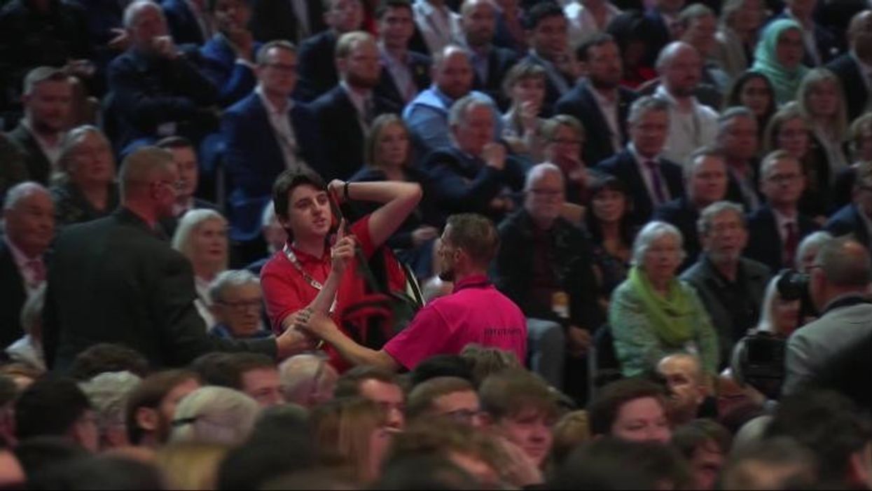 WATCH: Sir Keir Starmer's speech STORMED by pro-Palestine protester