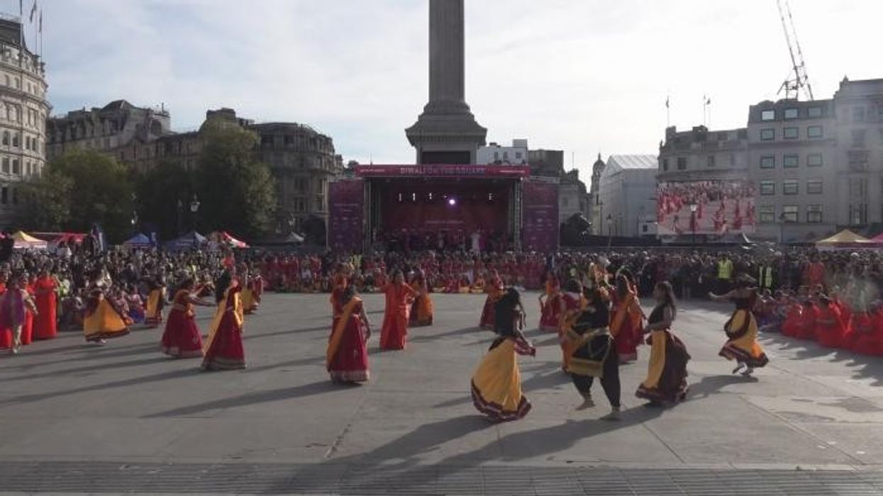 WATCH: Londoners celebrate Diwali on the Square event in Trafalgar Square