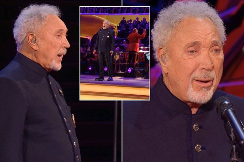 Sir Tom Jones, 84, leaves BBC viewers 'a wreck' as fans spot distracting  feature in 'outstanding' Remembrance performance