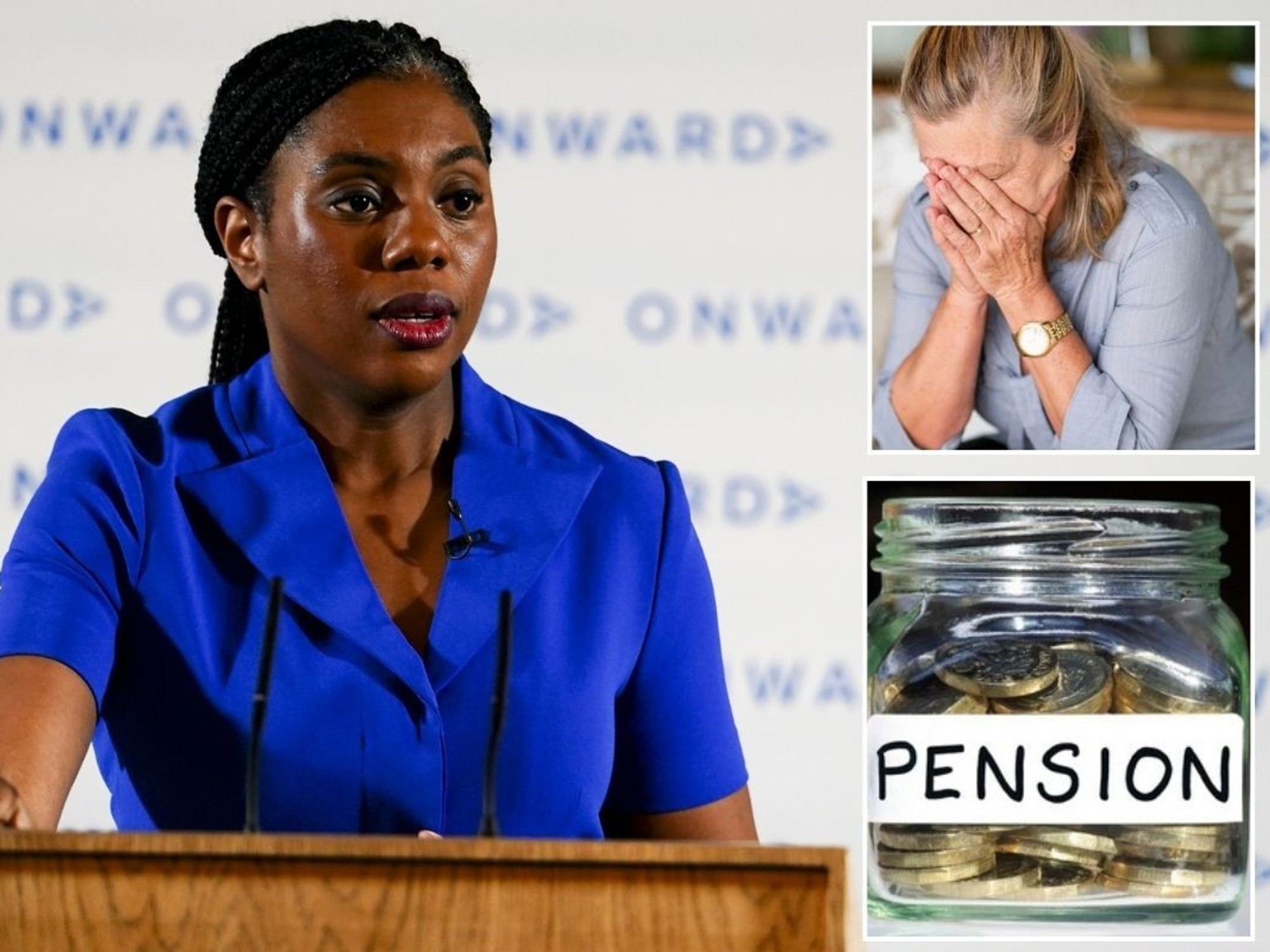 'Putting pensioners on notice!' Badenoch sparks outrage as Tories look into 'means-testing' triple lock