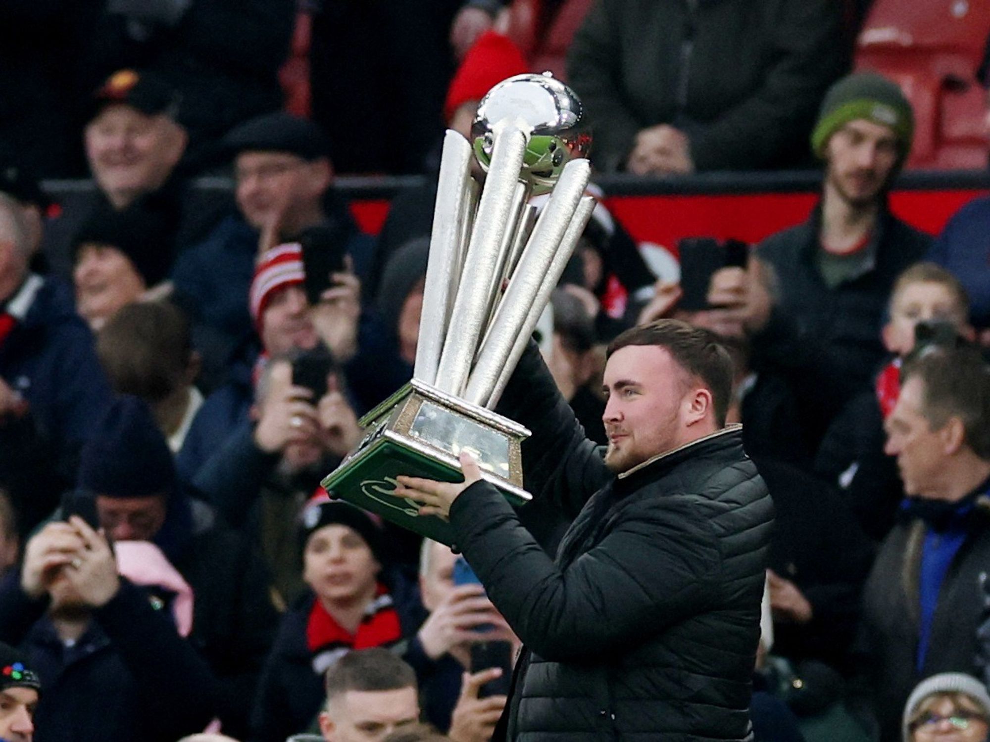 Luke Littler's 'dream comes true' after special moment with World Darts Championship trophy