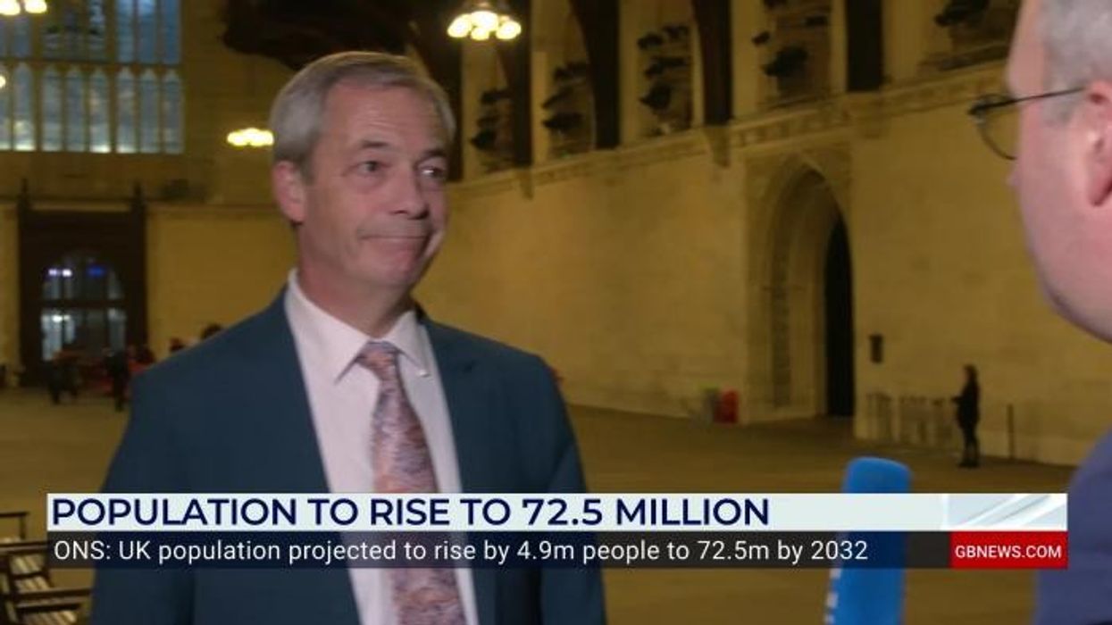 WATCH: Nigel Farage reacts to ONS population projection - 'It's MAD!'