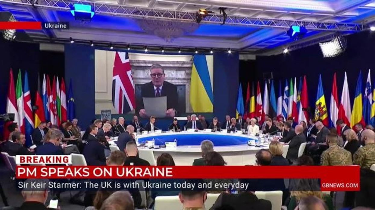 WATCH: Bev and Andrew 'doze off' at Keir Starmer's speech to Ukraine conference