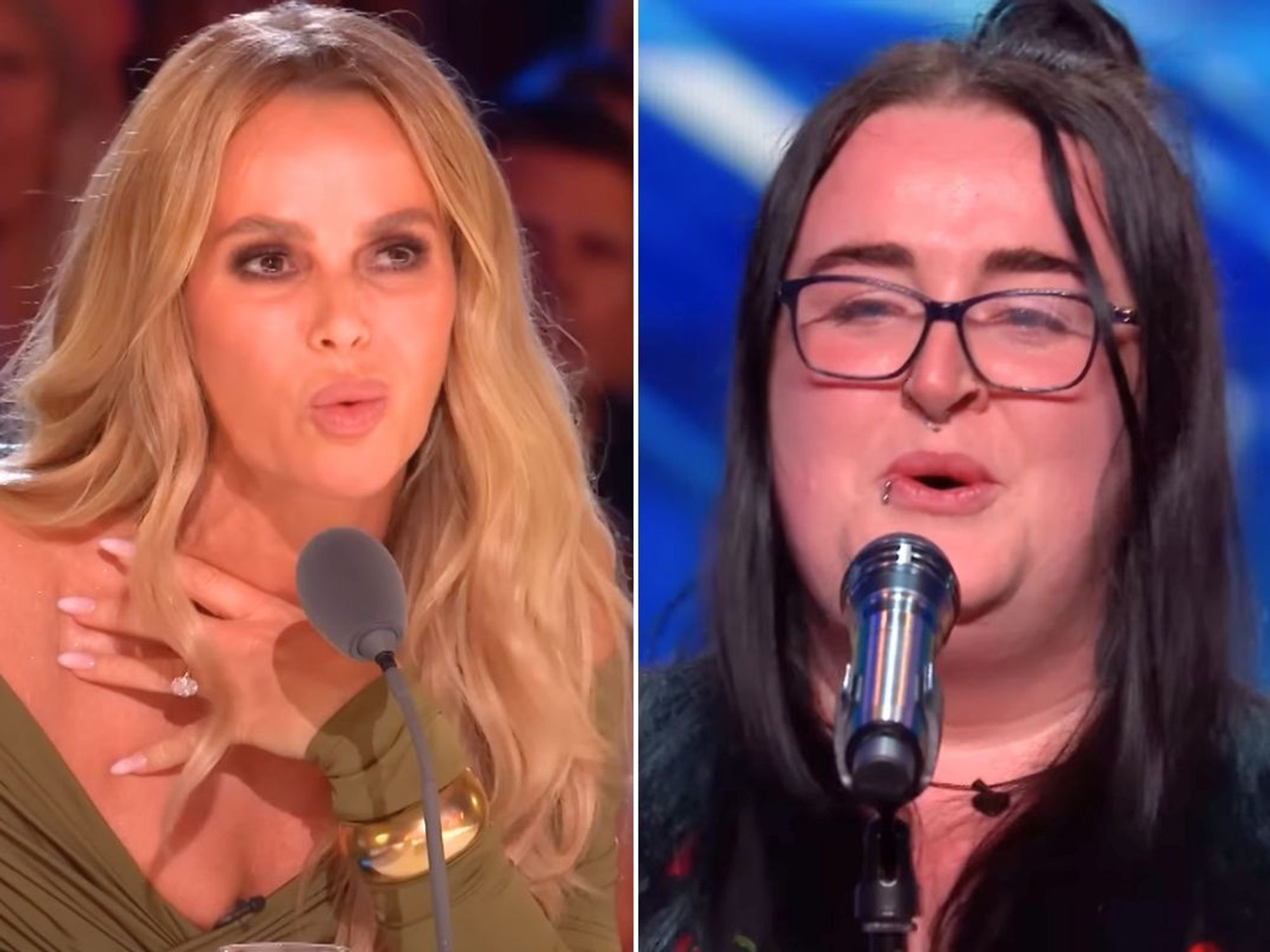 Amanda Holden, 54, sparks outrage with 'derogatory' comments to 'working-class' ITV BGT contestan...