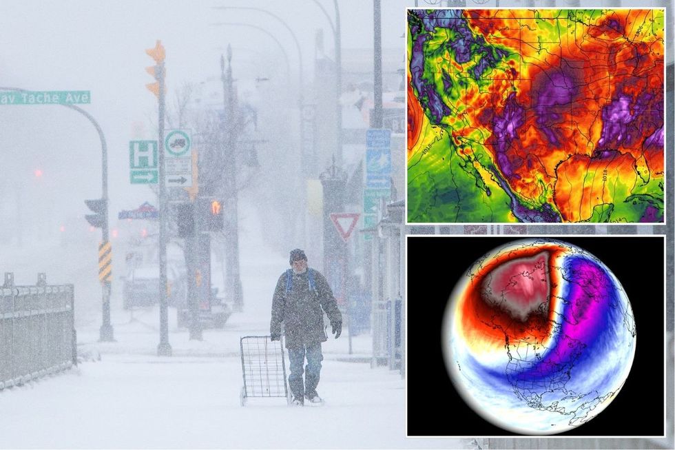 Polar Vortex collapse sends temperatures plummeting as 'extreme conditions' sweep America and Canada