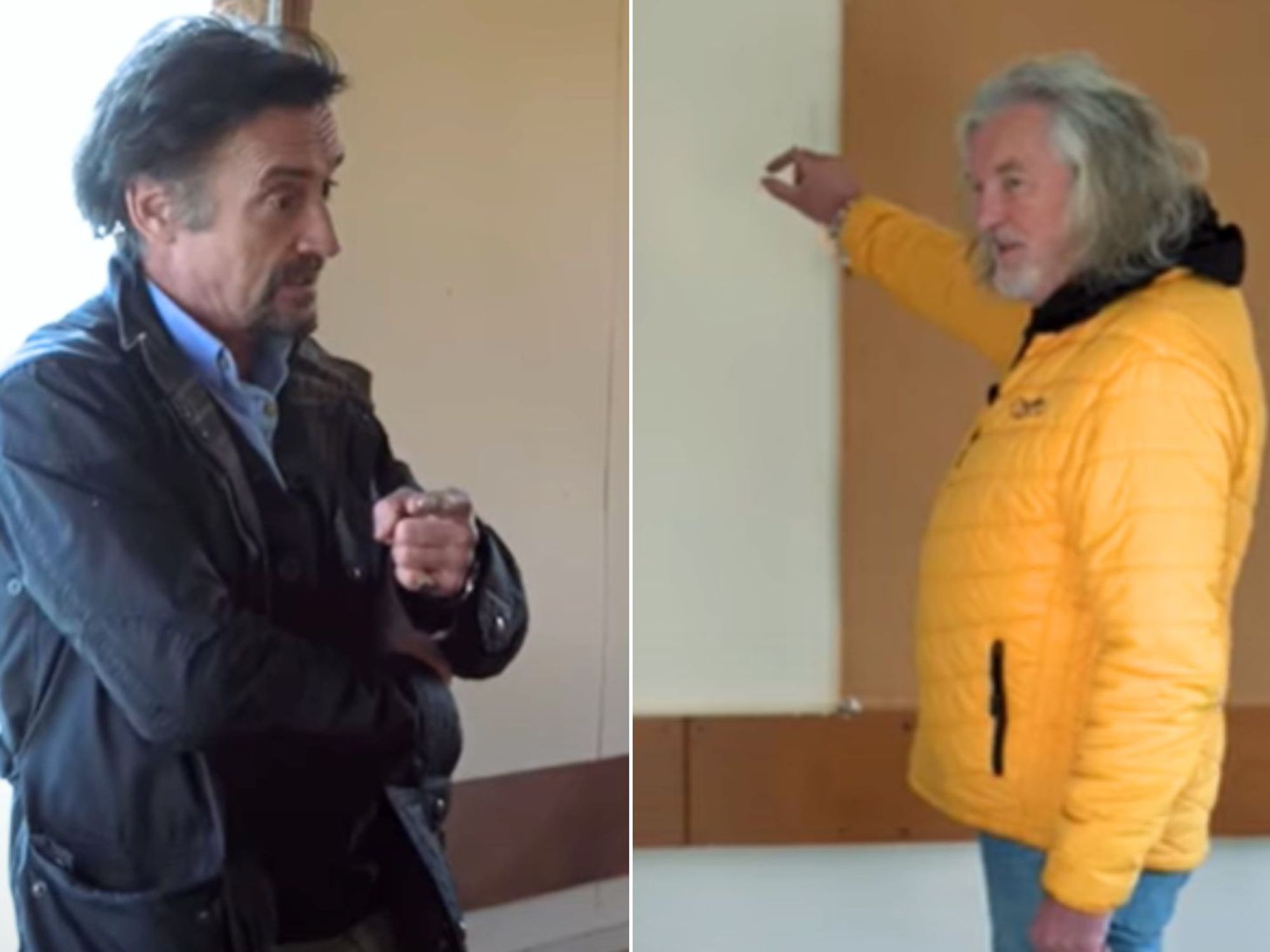 James May shut down by Top Gear co-star Richard Hammond as they revisit BBC show site: 'We won't ...