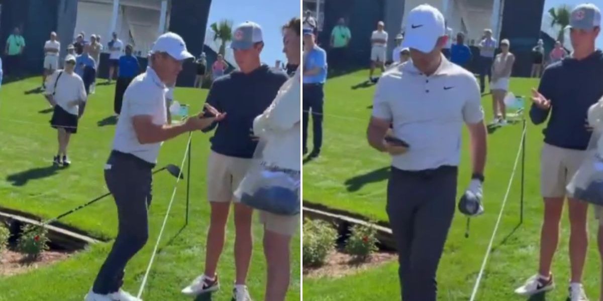 NextImg:Rory McIlroy switches as golf star snatches phone from fan and storms off before Players Championship