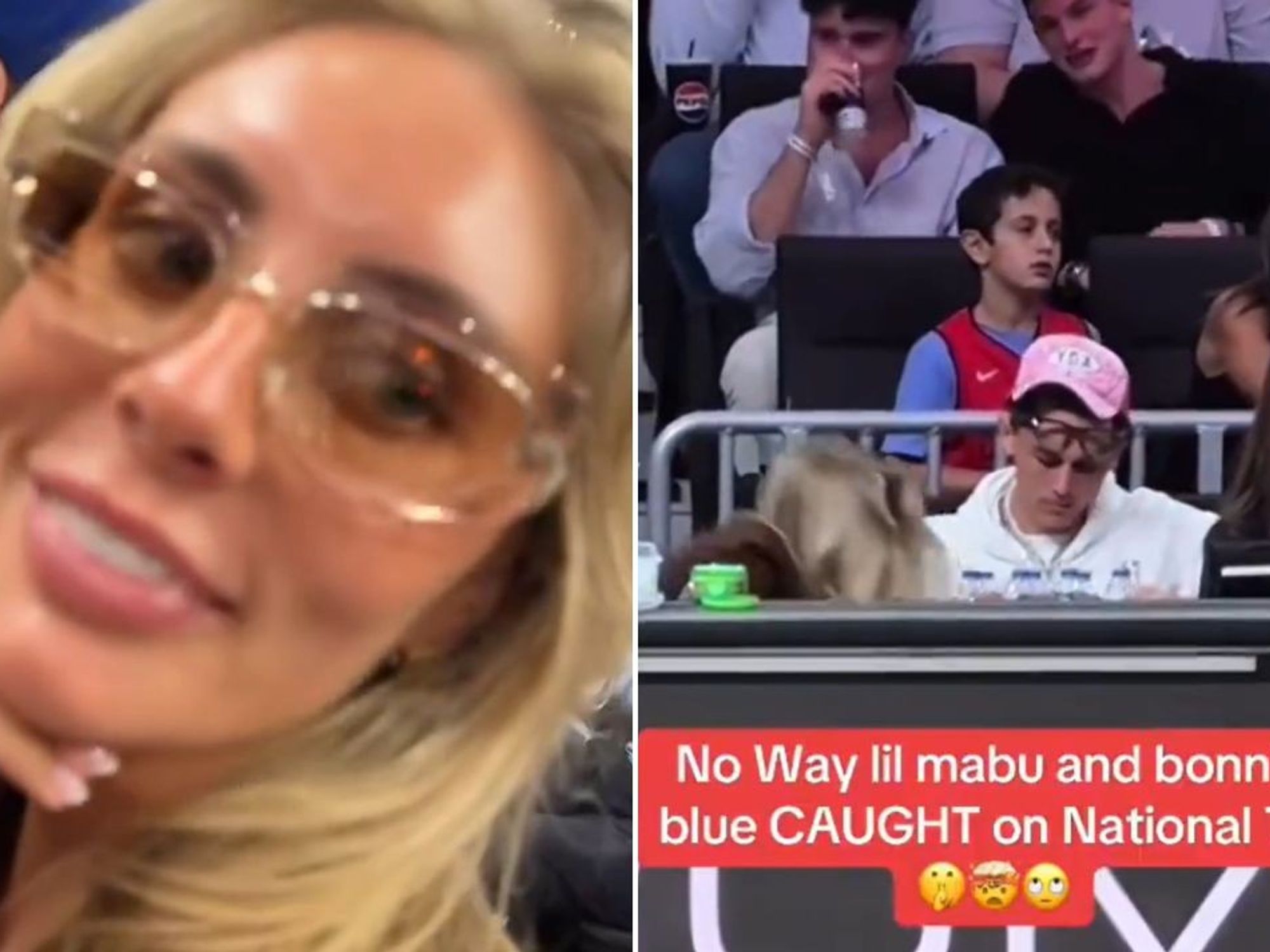OnlyFans model Bonnie Blue causes fury after vile 'sex act' with rapper at NBA game near children
