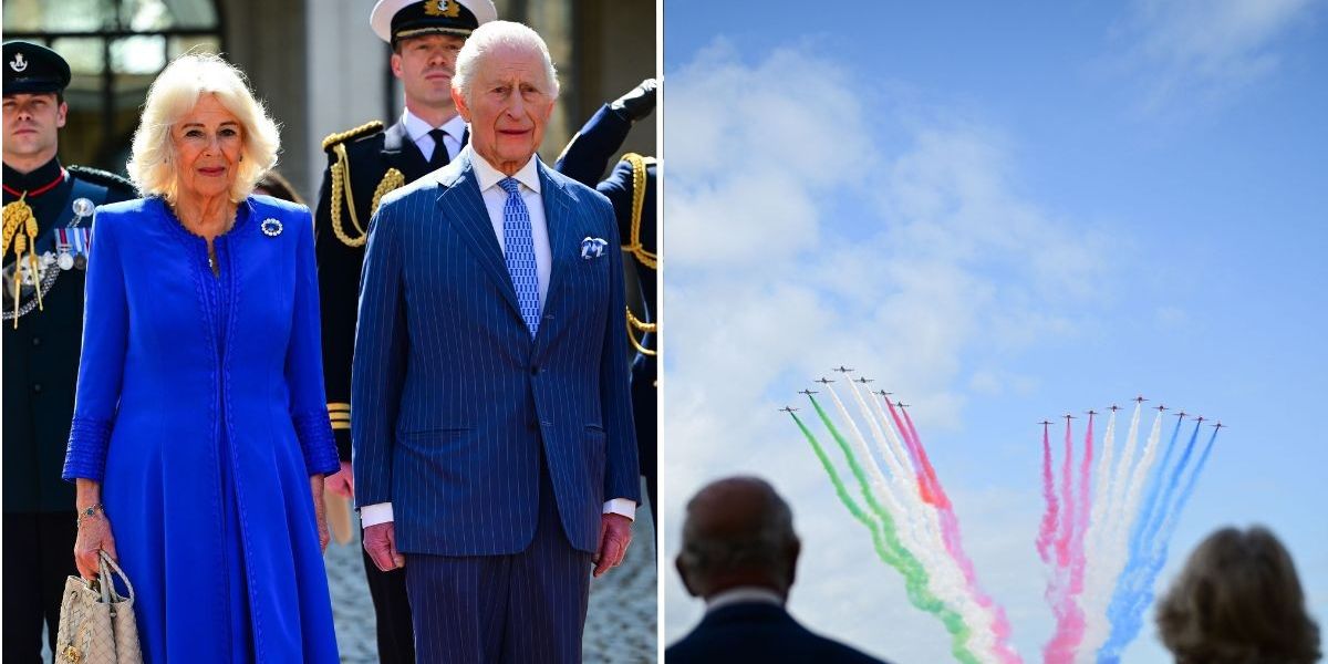 NextImg:King Charles and Queen Camilla receive stunning welcome in Rome as royal couple's State Visit begins