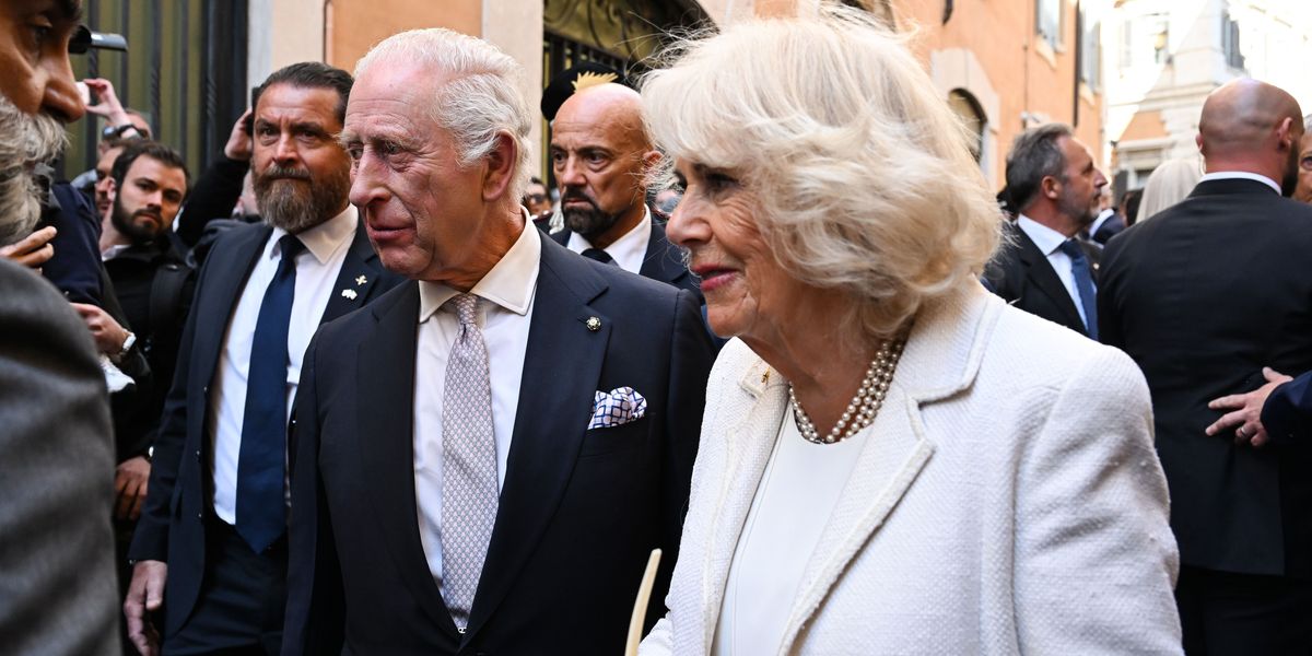 NextImg:Camilla rewears her wedding dress as King and Queen finally pictured together on special anniversary in Rome
