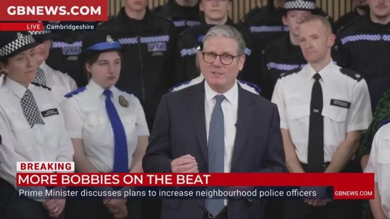 WATCH: Keir Starmer announces target for 3,000 more neighbourhood police officers by 2026