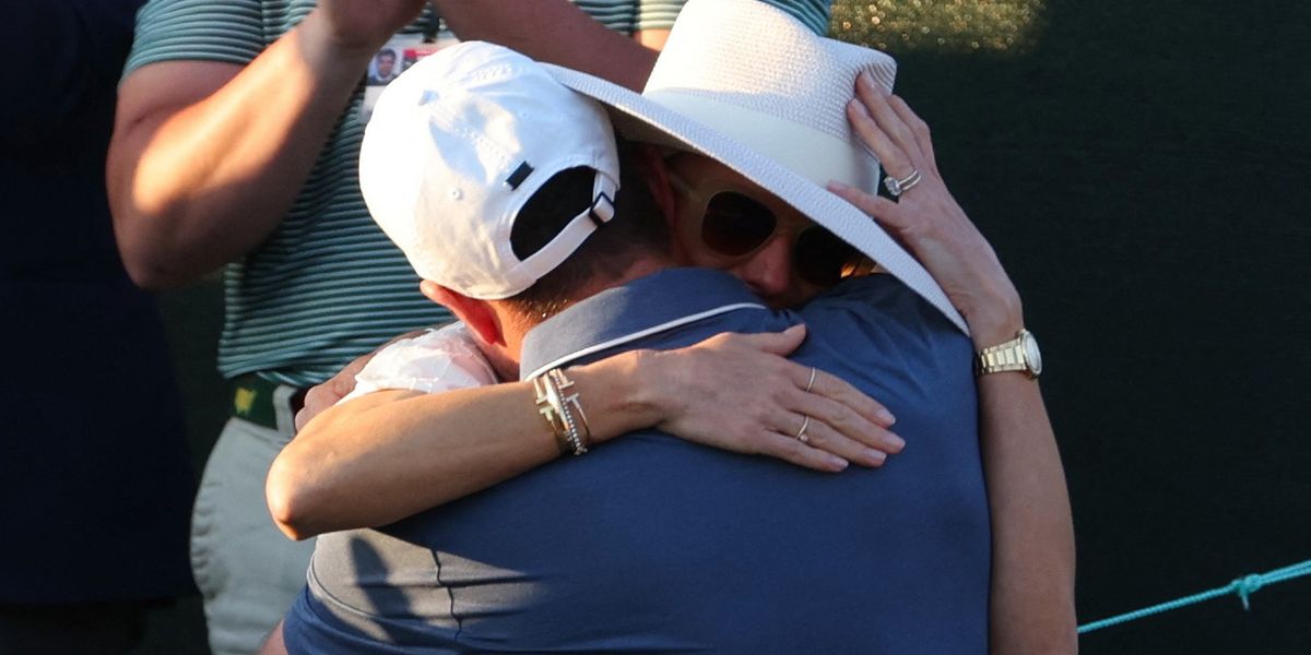 NextImg:Rory McIlroy and Erica Stoll moment at Masters speaks volumes as golf star makes history