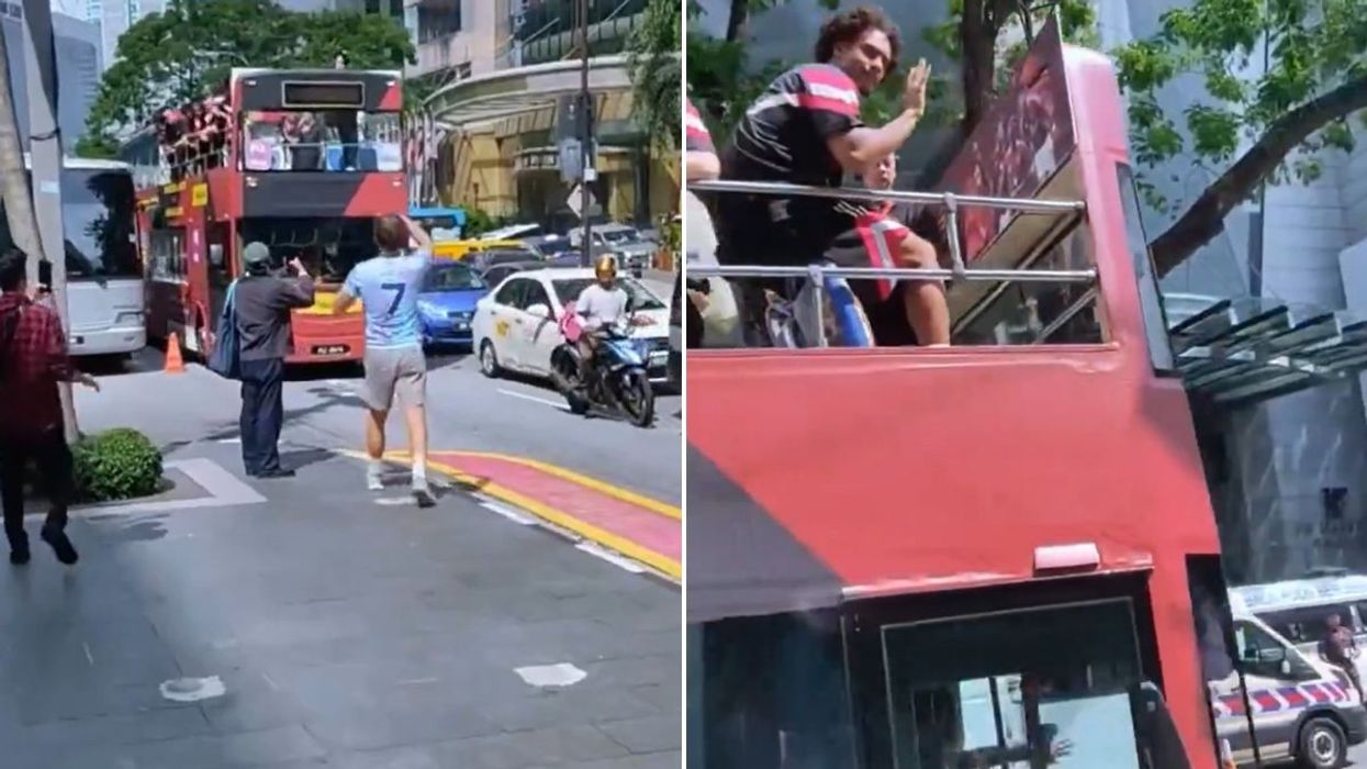 Footage shows Man Utd players being laughed at during open-top bus parade in Kuala Lumpur